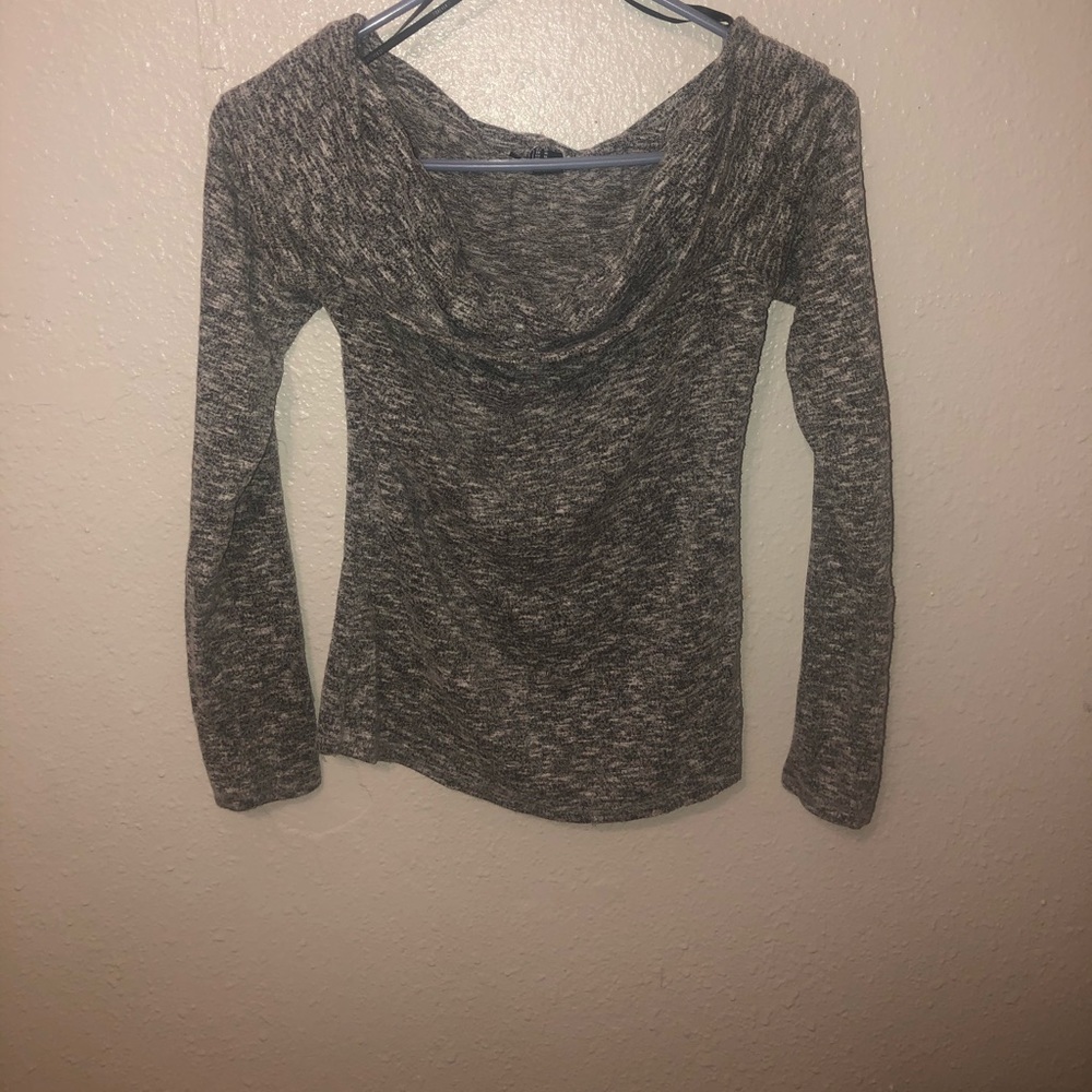 Grey off the shoulder